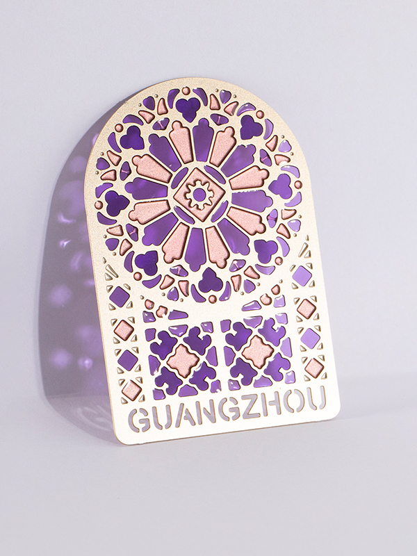 文创冰箱贴广州花窗