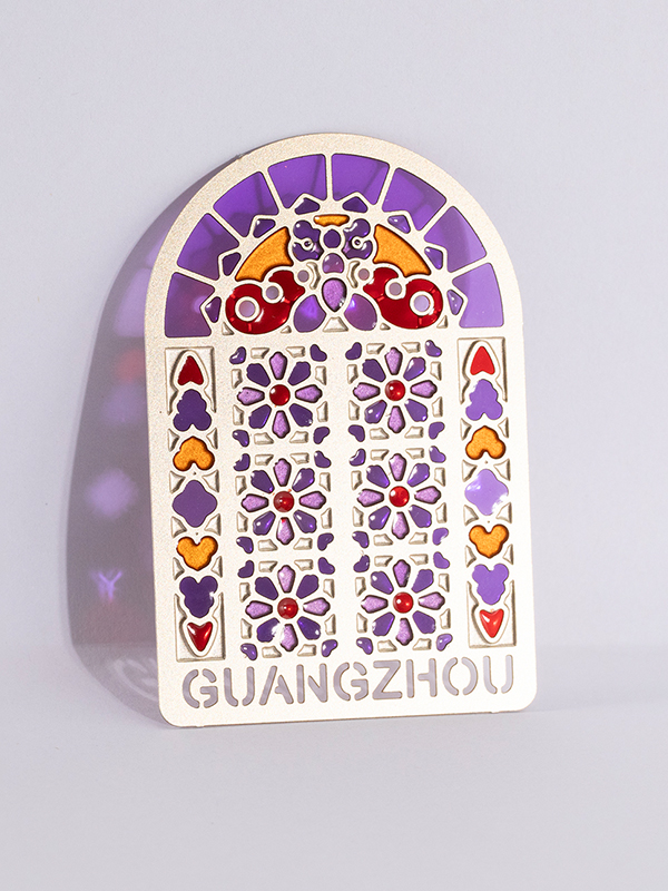 文创冰箱贴广州花窗