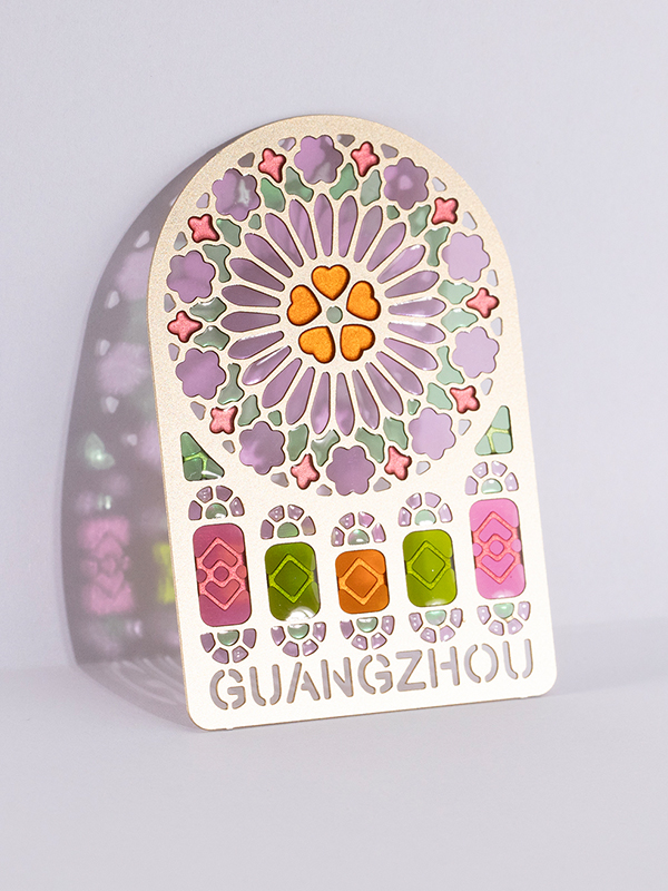 文创冰箱贴广州花窗